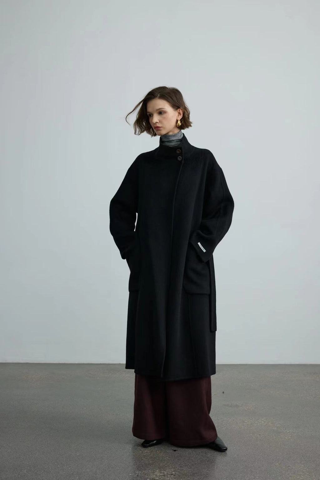 100% Handmade Double Face Wool Coat