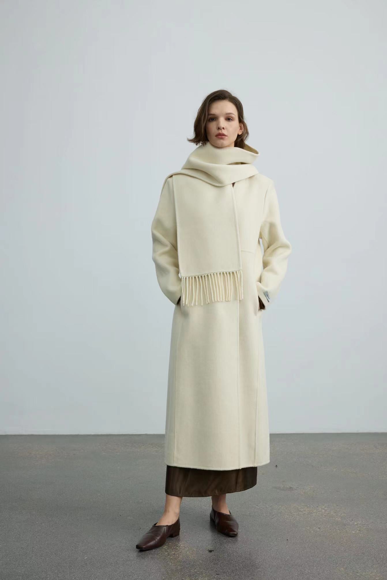 100% Handmade Double Face Wool Coat