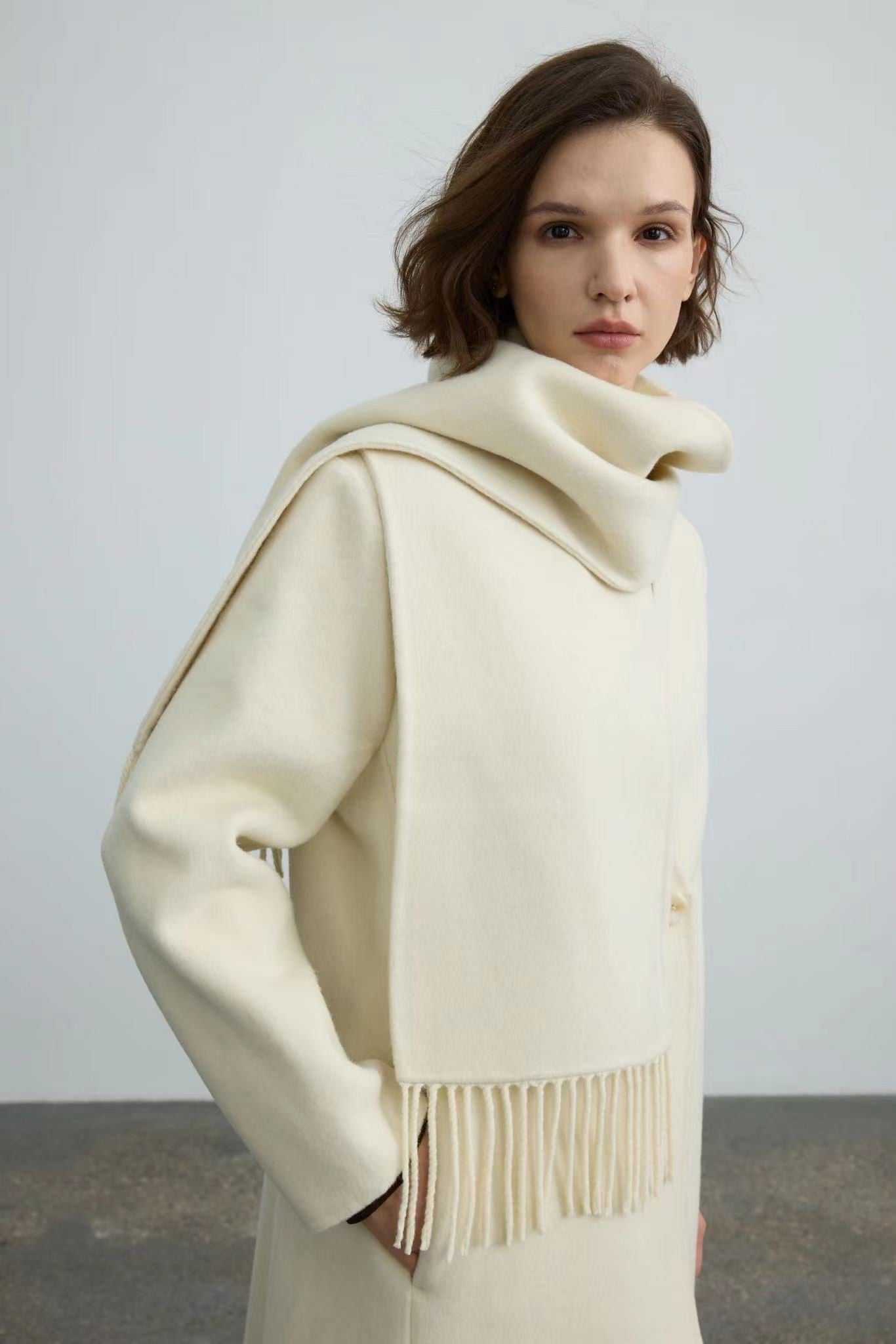 100% Handmade Double Face Wool Coat