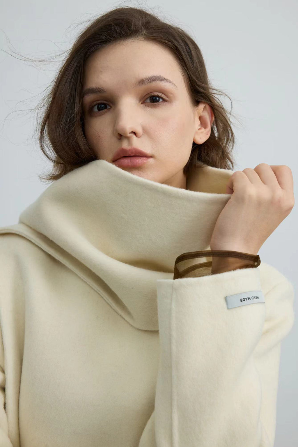 100% Handmade Double Face Wool Coat