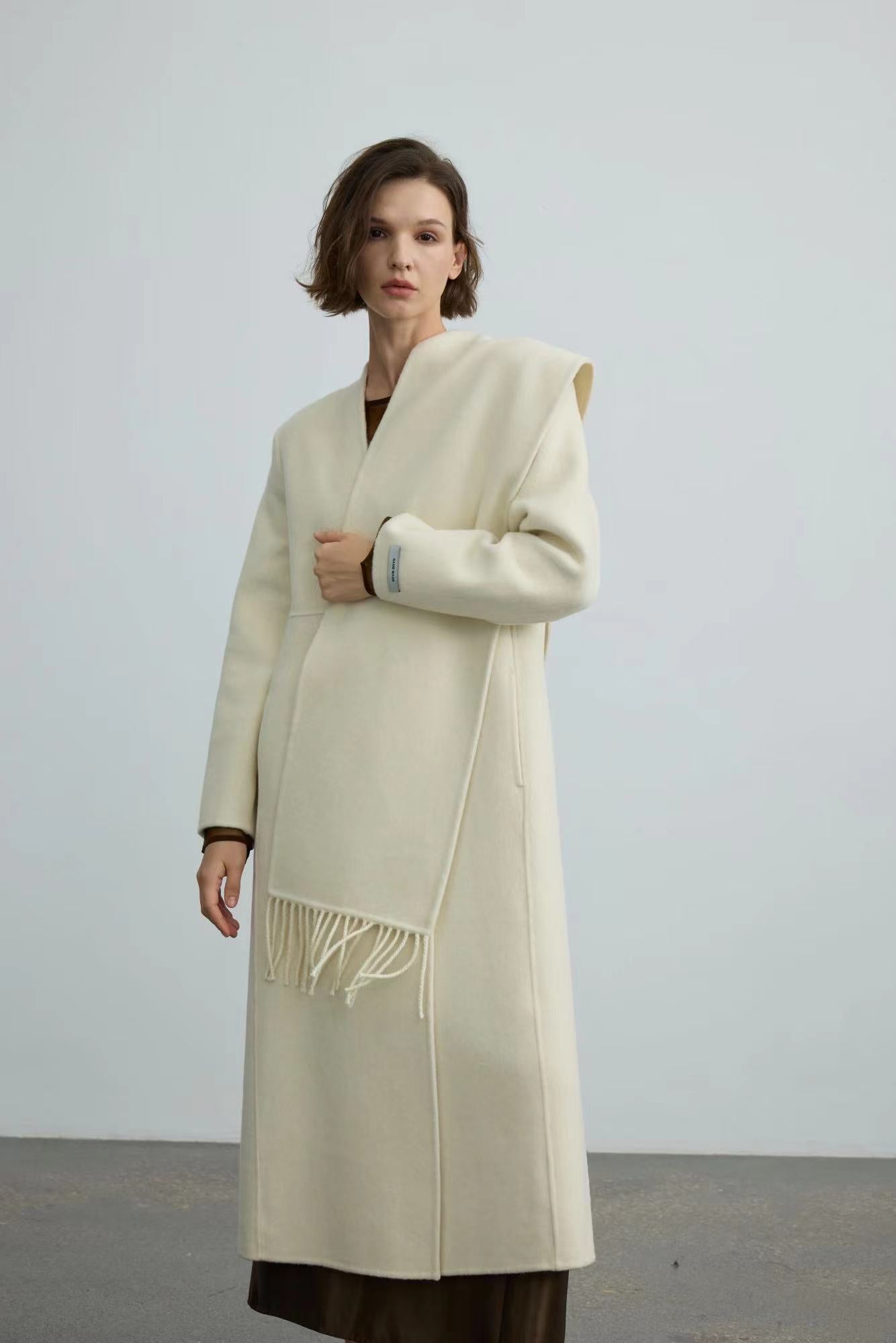 100% Handmade Double Face Wool Coat