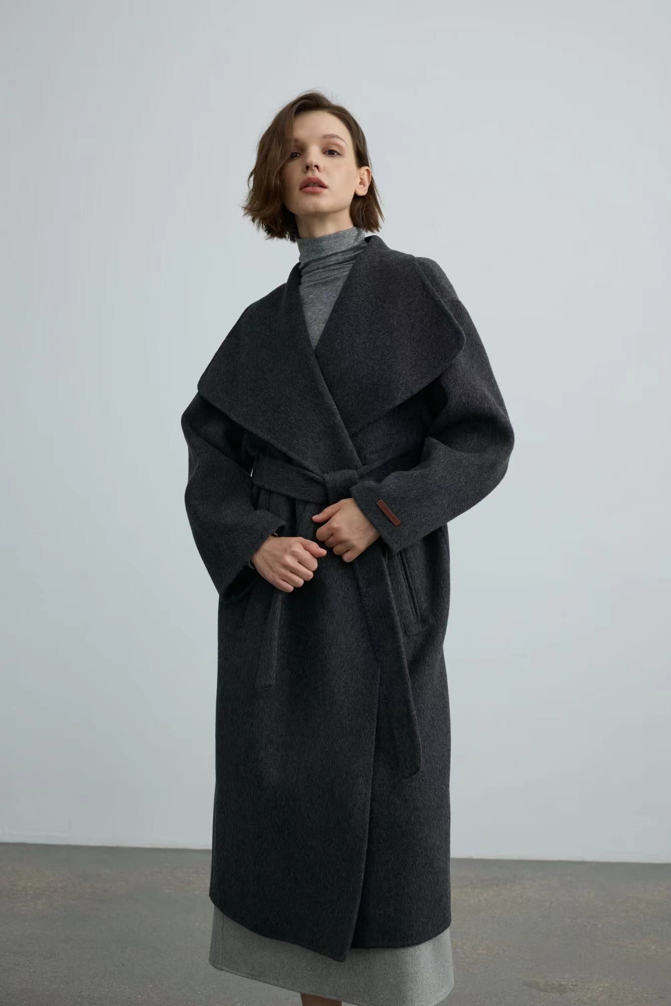 100% Handmade Double Face Wool Coat