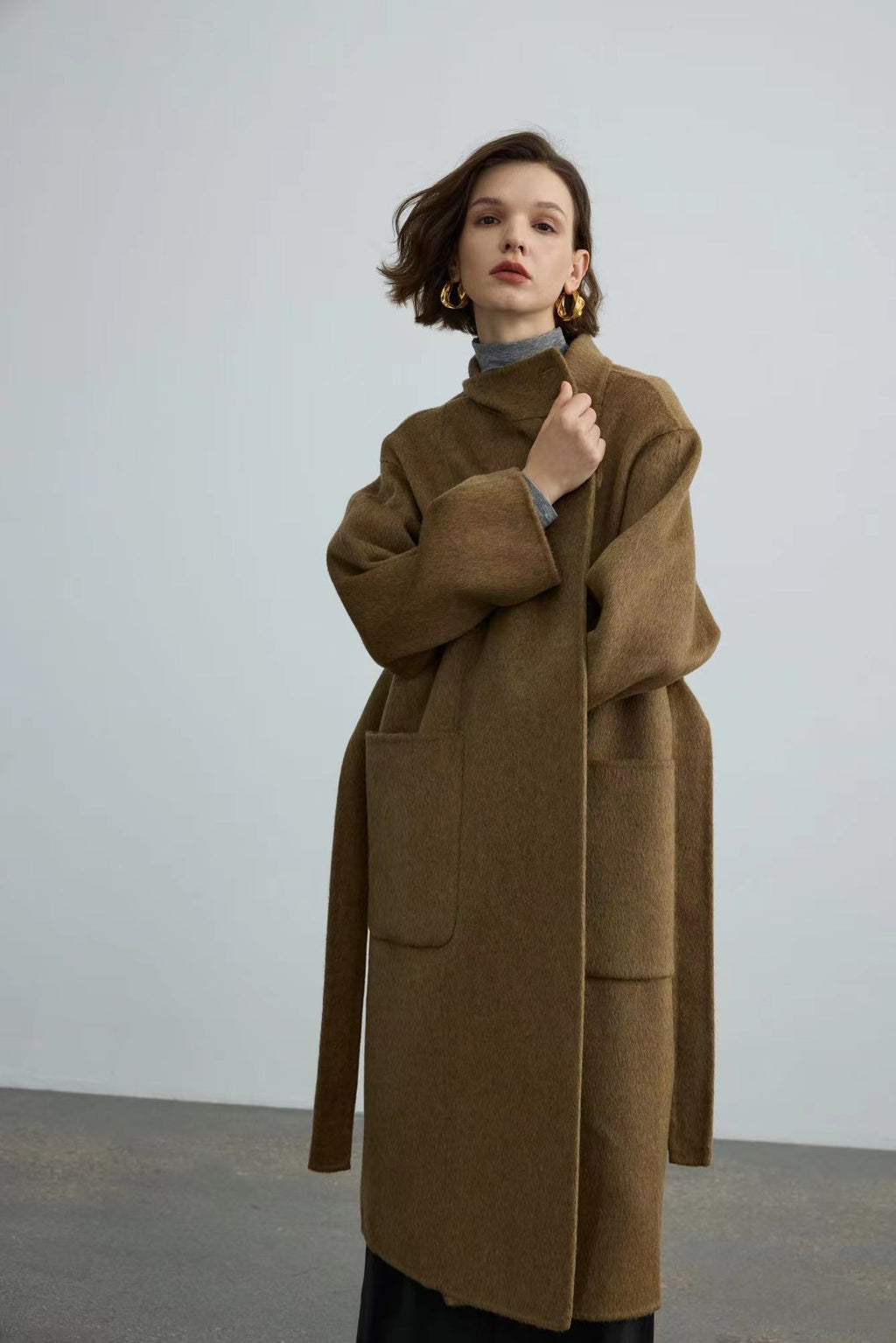 100% Handmade Double Face Wool Coat
