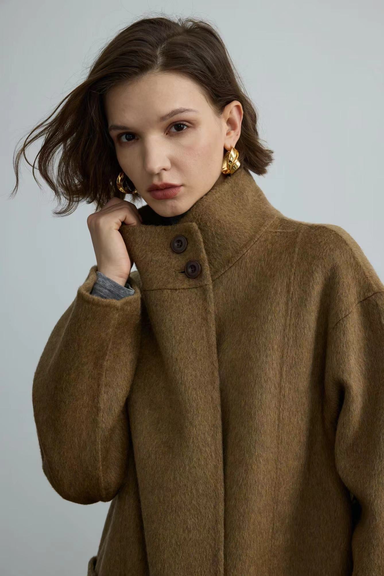 100% Handmade Double Face Wool Coat