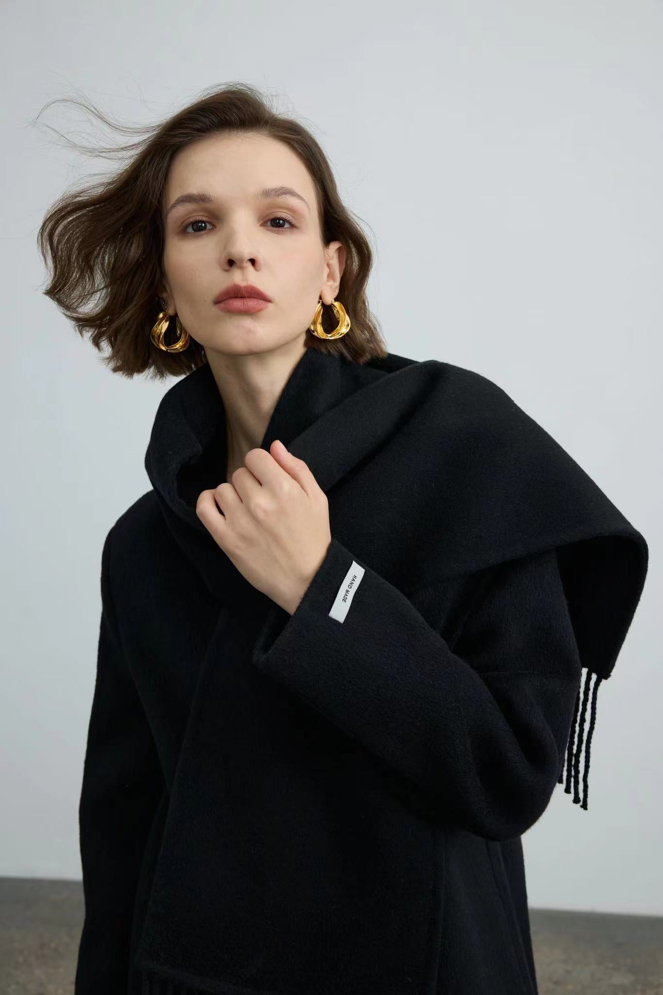 100% Handmade Double Face Wool Coat